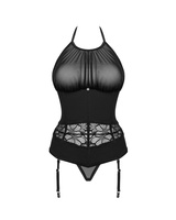 Serafia guêpière et string - Noir