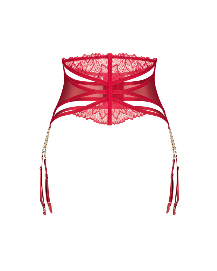 Porte-jarretelle rouge