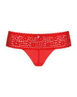 Culotte en dentelle rouge