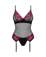 Rosenty guêpière et string - Noir