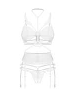 Ensemble blanc avec détails brodés 