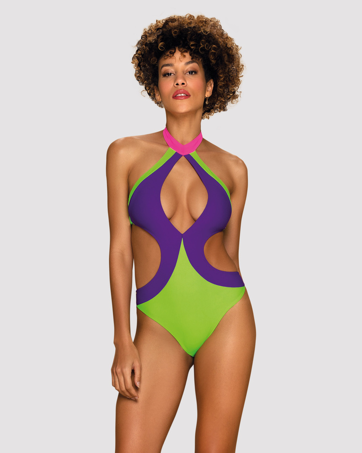 Maillot de bain une-pièce coloré