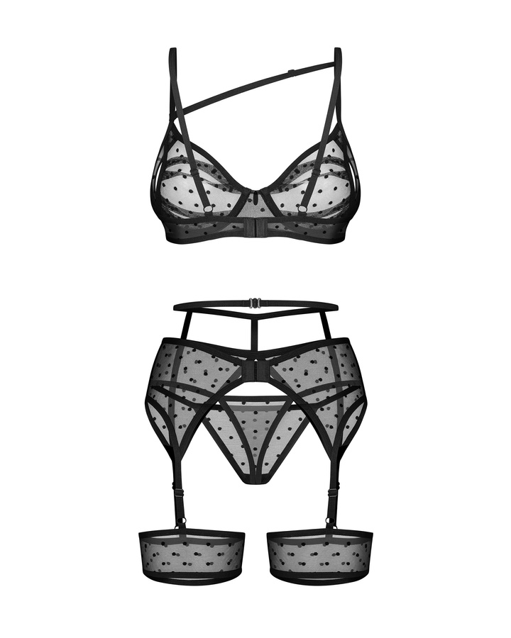 Lingerie à pois pour femme