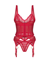 Corset rouge et string