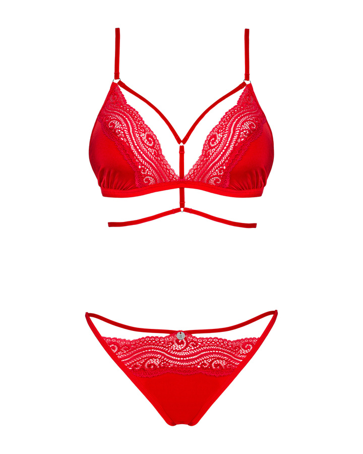 Soutien-gorge & shorty rouge